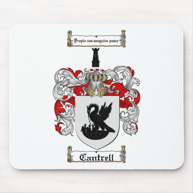 TAPIS DE SOURIS LE CREST DE FAMILLE DE CANTRELL - MANTEAU DE (Devant)