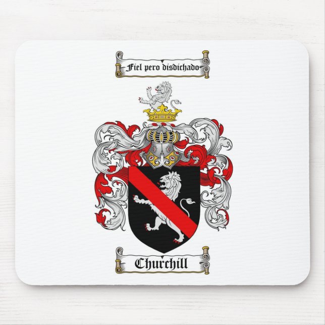 TAPIS DE SOURIS LE CREST DE FAMILLE DE CHURCHILL - MANTEAU DE (Devant)