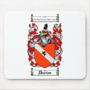 TAPIS DE SOURIS LE CREST DE FAMILLE DE DAVIES - MANTEAU DE DAVIES