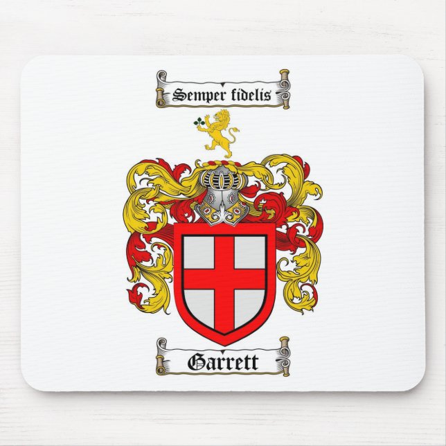TAPIS DE SOURIS LE CREST DE FAMILLE DE GARRETT - MANTEAU DE (Devant)