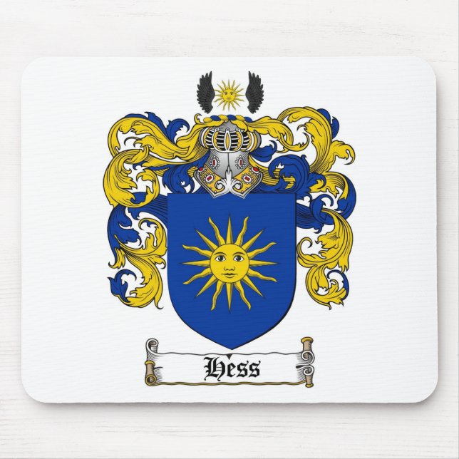 TAPIS DE SOURIS LE CREST DE FAMILLE DE HESS - MANTEAU DE HESS DES (Devant)