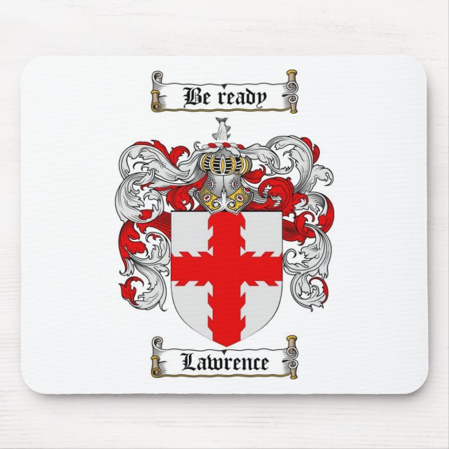 TAPIS DE SOURIS LE CREST DE FAMILLE DE LAWRENCE - MANTEAU DE (Devant)
