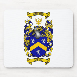 TAPIS DE SOURIS LE CREST DE FAMILLE DE LEBLANC - MANTEAU DE
