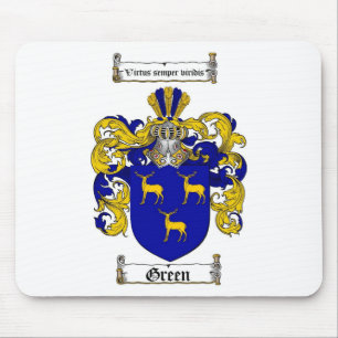 TAPIS DE SOURIS LE CREST VERT DE FAMILLE - MANTEAU DES BRAS VERT