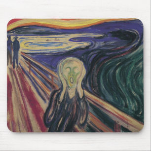 Tapis De Souris Le cri d'Edvard Munch, l'expressionnisme Vintage