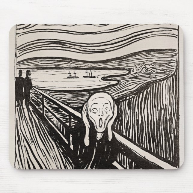 Tapis De Souris Le cri Edvard Munch (Devant)