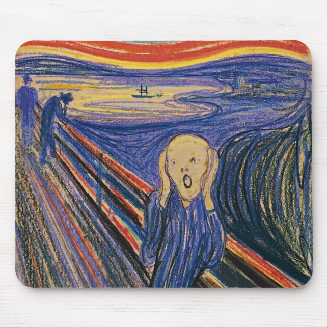 Tapis De Souris Le cri perçant par Edvard Munch (Devant)