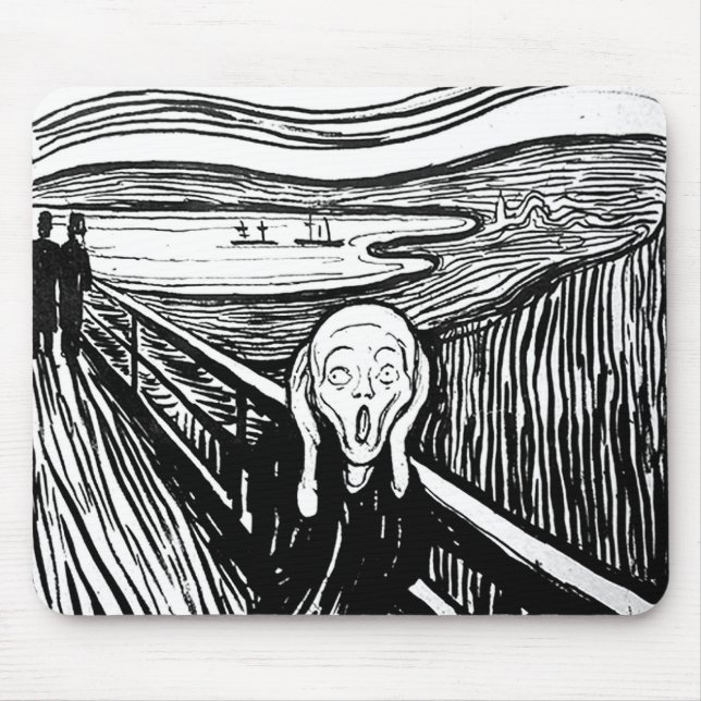 Tapis De Souris Le cri perçant par Edvard Munch (Devant)