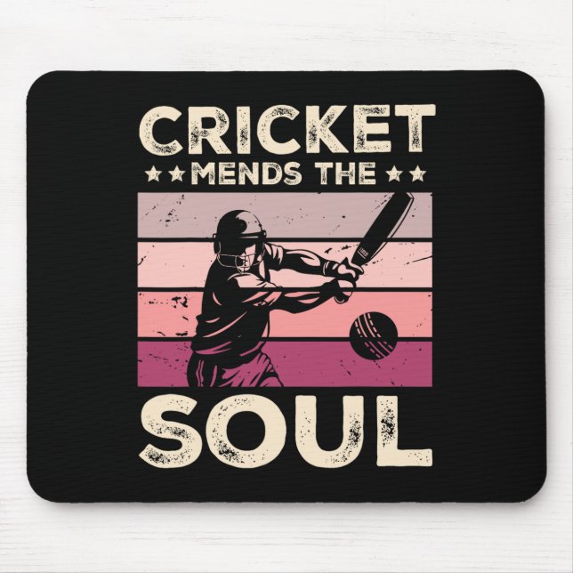 Tapis De Souris Le cricket répare l'âme  (Devant)