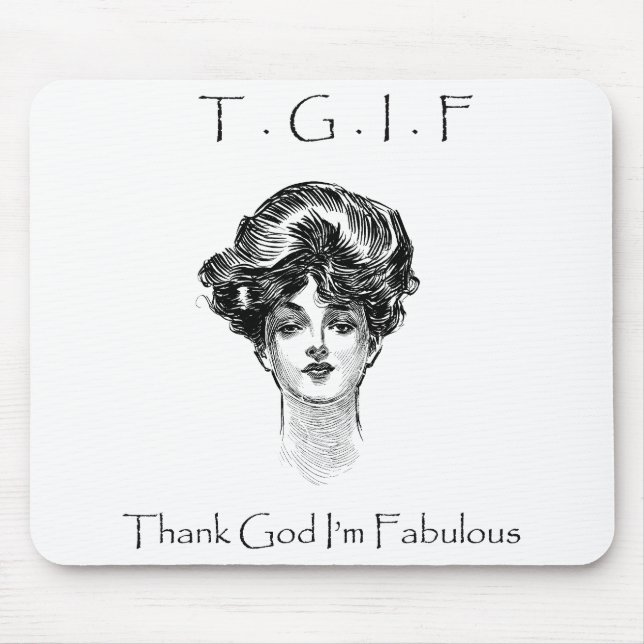 Tapis De Souris Le cru remercient Dieu que je suis Mousepad (Devant)