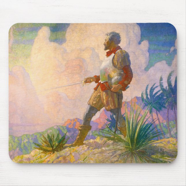 Tapis De Souris Le découvreur de Newell Convers Wyeth (Devant)