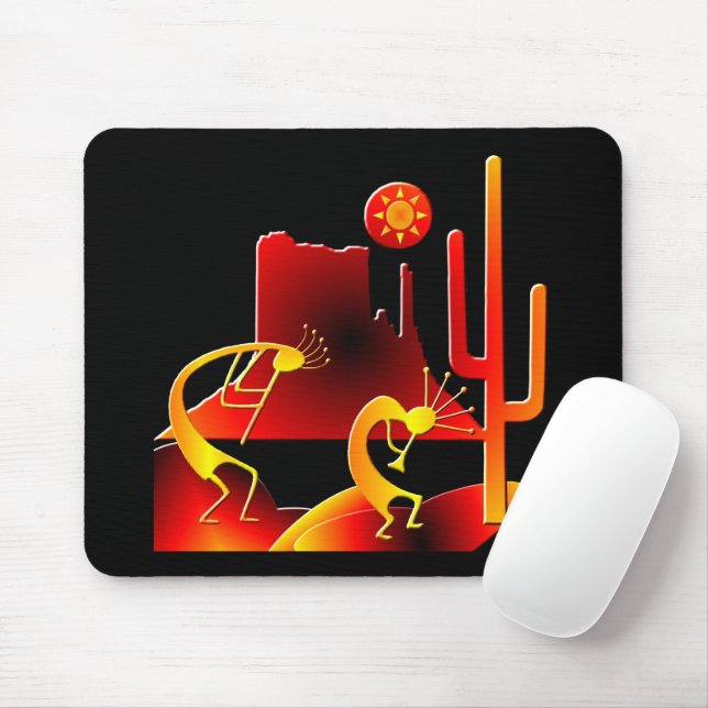 Tapis De Souris Le désert Kokopelli (Avec souris)