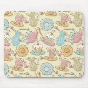 Tapis De Souris Le dessin de main bombe des silhouettes