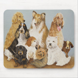 Tapis De Souris Le dîner des chiens