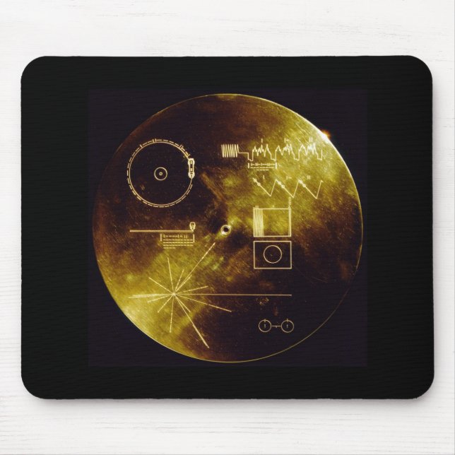 Tapis De Souris Le disque d'or de Voyager (Devant)