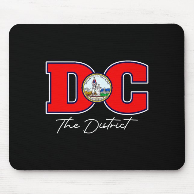 Tapis De Souris Le District De Washington Dc Souvenir De Vacances  (Devant)