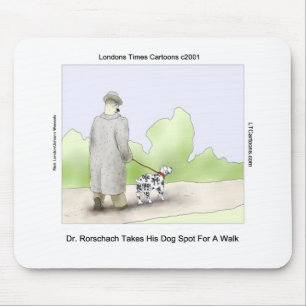 Tapis De Souris Le Dr Rorschach Emmène Médor 4 Pour une Promenade 