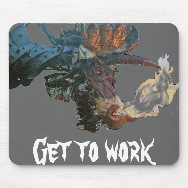 Tapis De Souris le dragon flamboyant, obtiennent de fonctionner (Devant)