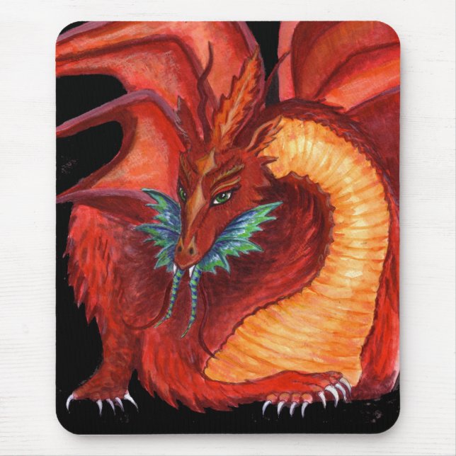 Tapis De Souris Le dragon rouge (Devant)