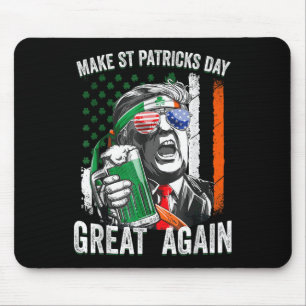 Tapis De Souris Le drapeau américain Trump fait du Jour de la Sain