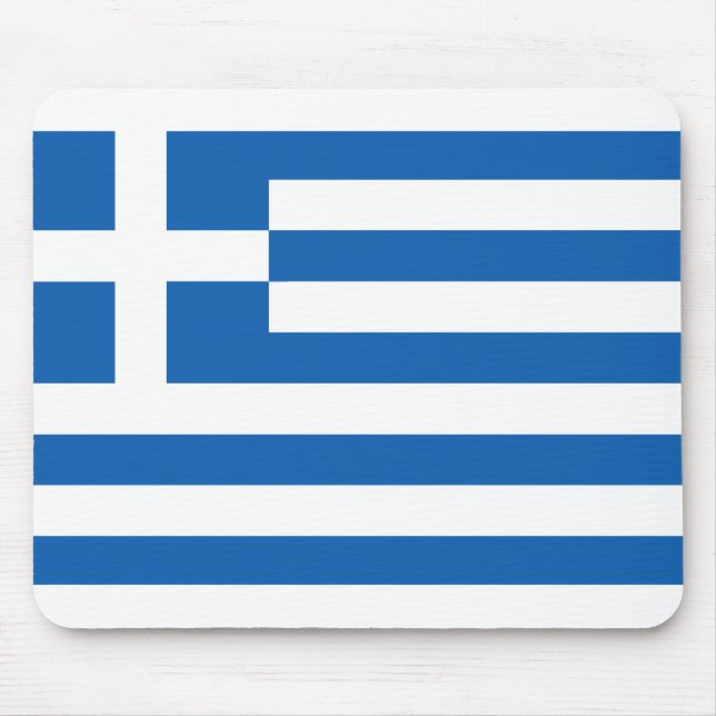Tapis De Souris Le drapeau de la Grèce  (Devant)