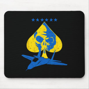 Tapis De Souris Le Fantôme de Kyivkiev Ukraine Pilote de chasse Ac