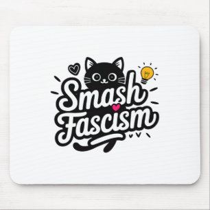 Tapis De Souris Le Fascisme Smash Résiste Au Fascisme Pour Les Fem