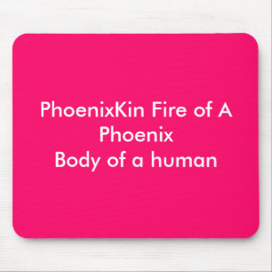 Tapis De Souris Le feu de PhoenixKin d'un PhoenixBody d'un humain
