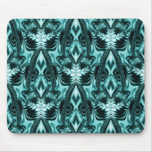 Tapis De Souris Le Fleurs en Turquoise....