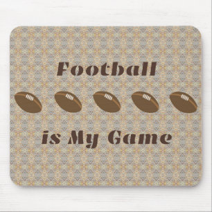 Tapis De Souris Le football est mon jeu avec les Footballs