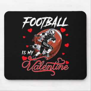 Tapis De Souris Le Football Est Mon Saint Valentin Football Ball H