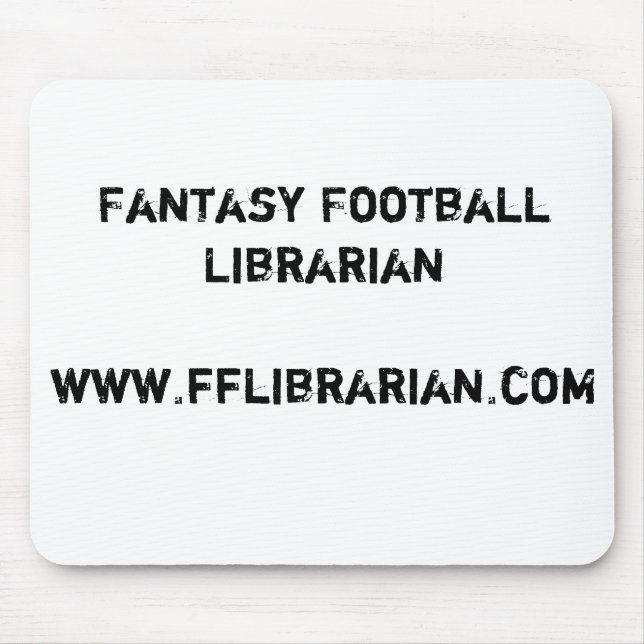 Tapis De Souris Le football Librarianwww.fflibrarian.com (Devant)
