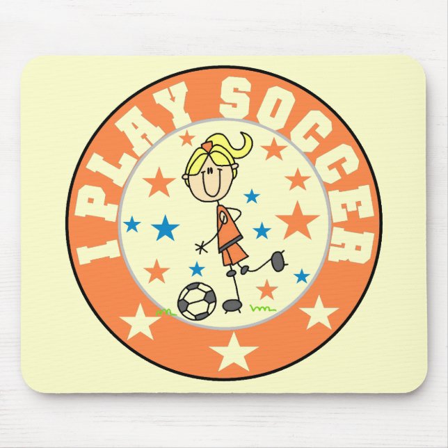 Tapis De Souris Le football Mousepad de jeu de la fille I (Devant)