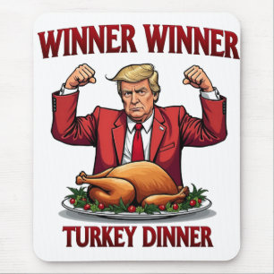 Tapis De Souris Le gagnant du dîner turc Trump Thanksgiving
