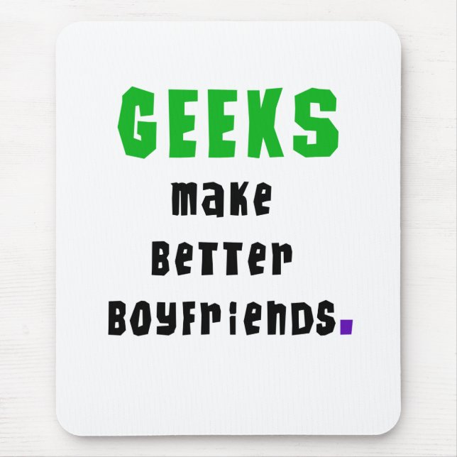 Tapis De Souris Le geeks fait de meilleurs amis (Devant)