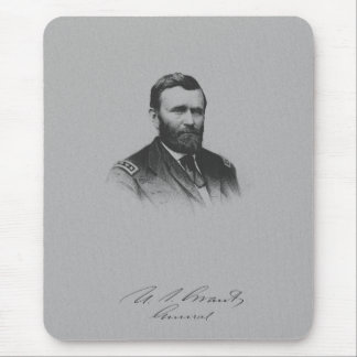 Tapis De Souris Le Général Ulysse S. Grant et sa signature