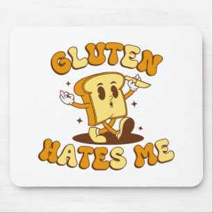 Tapis De Souris Le gluten me déteste