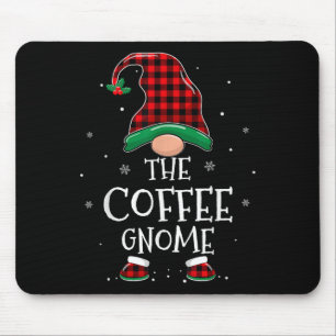 Tapis De Souris Le Gnome de Café Noël Famille à Carreaux Correspon