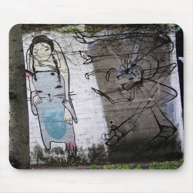 Tapis De Souris Le graffiti japonais de Helaine (Devant)