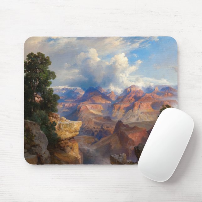 Tapis De Souris Le Grand Canyon, 1913 par Thomas Moran (Avec souris)
