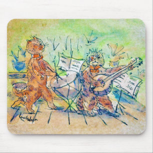 Tapis De Souris Le groupe de Cats, Louis Wain