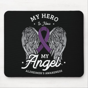 Tapis De Souris Le héros est maintenant mon ange Alzheimer sensibi