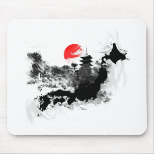 Tapis De Souris le Japon abstrait - Kyoto
