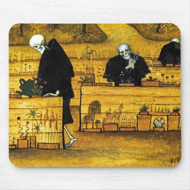 Tapis De Souris Le jardin de la mort par Hugo Simberg 1896 (Devant)