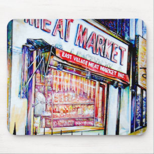 Tapis De Souris Le jardin de la sagesse de l'East Village