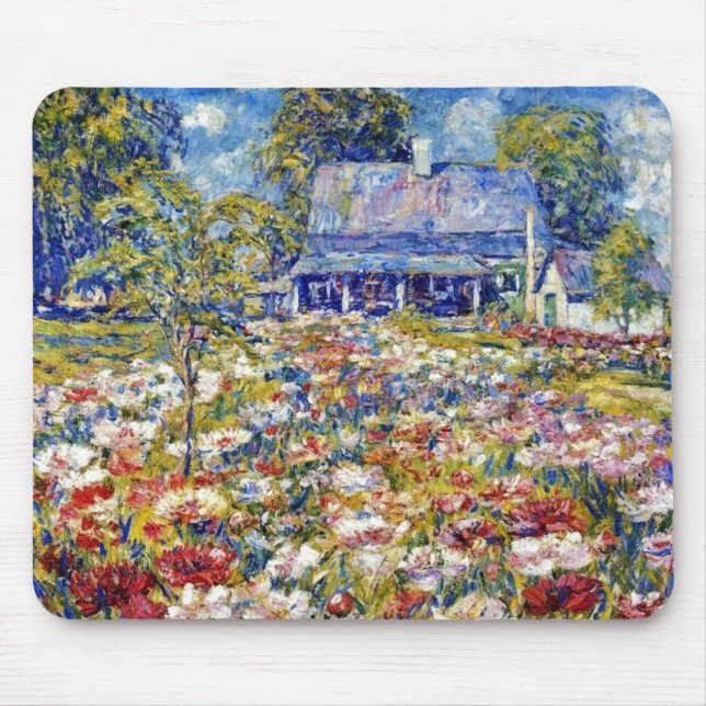 Tapis De Souris "Le Jardin des pivoines" (Devant)