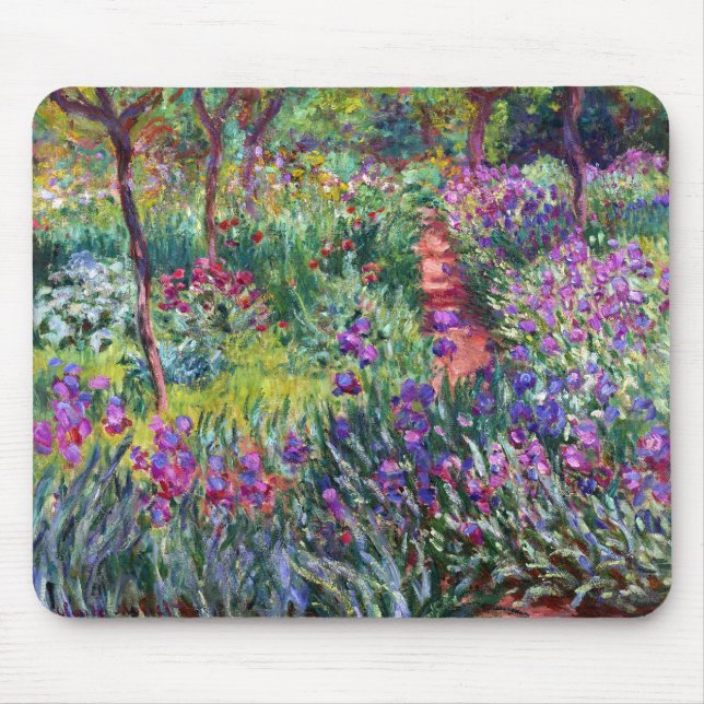 Tapis De Souris Le jardin d'Iris à Giverny, Claude Monet (Devant)