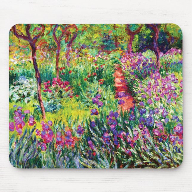 Tapis De Souris Le jardin d'Iris à Giverny par Claude Monet (Devant)