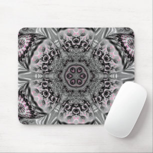 Tapis De Souris Le Jardin Fractal Argenté