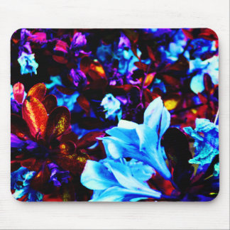 Tapis De Souris Le jardin psychédélique fleurit Fuschia pourpre